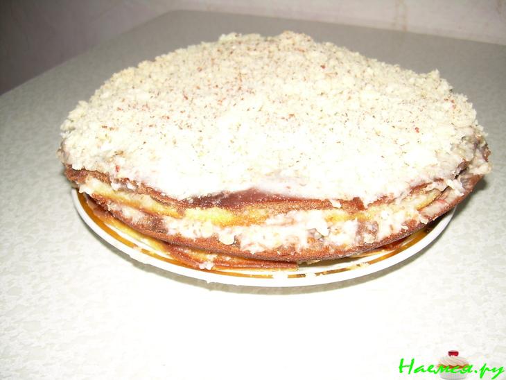 Торт бисквитный "День и Ночь"