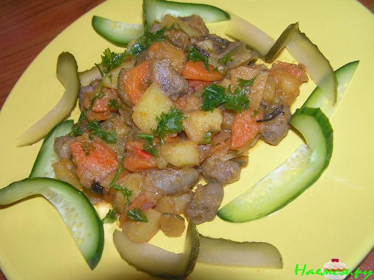 Азу по-татарски с сердечками (вариант)