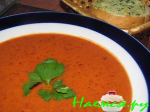 Острый мексиканский томатный суп-пюре