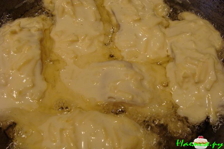 Рыба в кляре с сыром