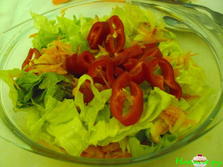 Разноцветный салат
