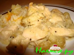 Курочка в маринаде из киви