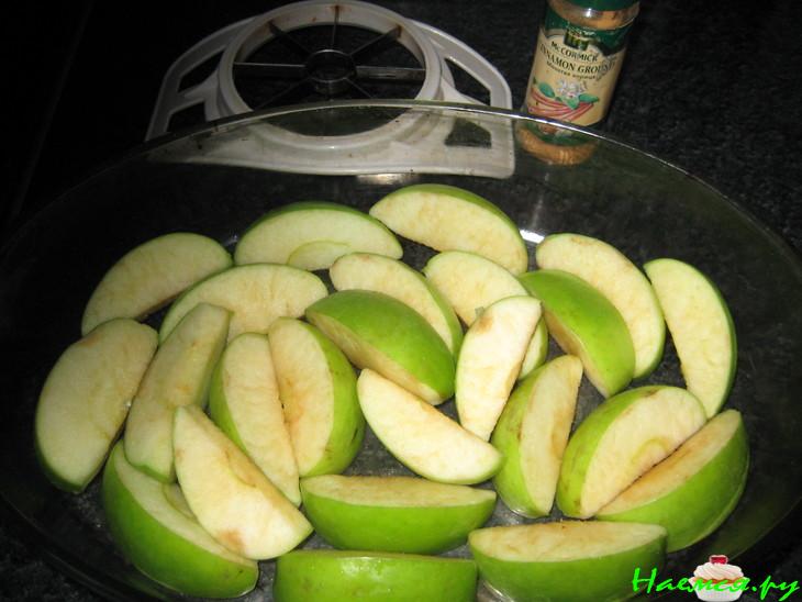 Пирог с яблоками французский