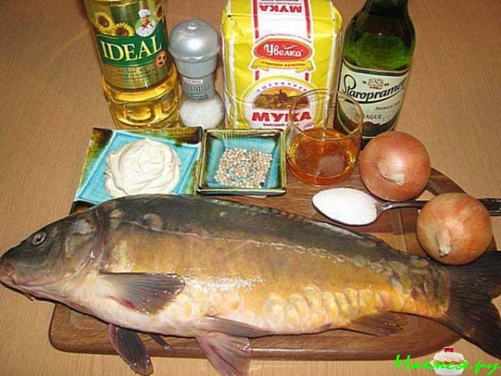 Карп по-императорски в русском стиле