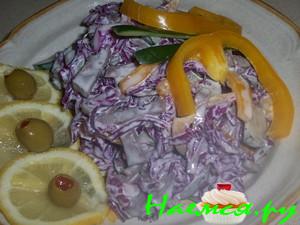 Салат с сердцем