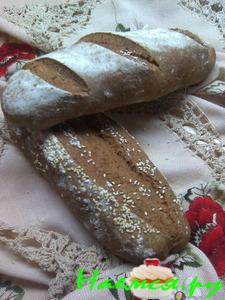 Багет «Неделька» на закваске. Рецепт один, а хлеб каждый день разный!