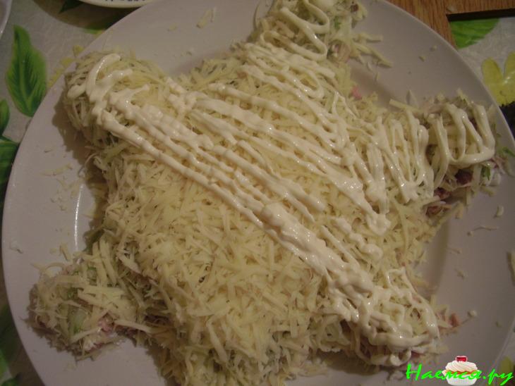 Салат с окорочком "Черепаха" Салат с окорочком "Черепаха"