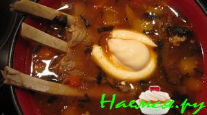 Ароматный суп с томатами и сладким перцем