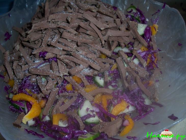 Салат с сердцем