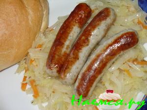 Любимая капустка к нюрнбергским мини-колбаскам