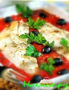 Рыбка с маслинами