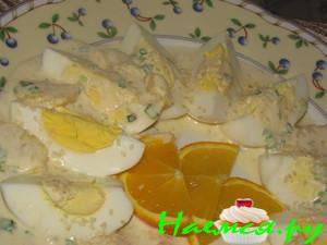 Яйца в апельсиновом рагу