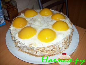 Торт 'Яичница' с абрикосами