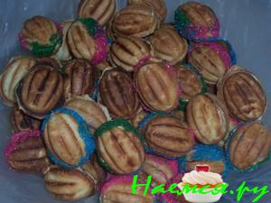 Печенье "Орешки" с творогом и сгущенкой