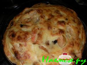 Яблочный пирог с кремом-суфле