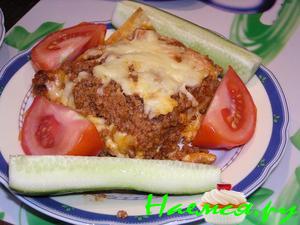 Лазанья с фаршем и луком