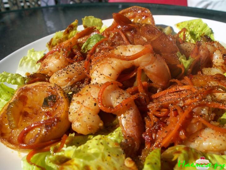 Креветки жареные пикантные Креветки жареные пикантные