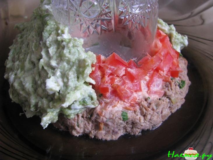 Салат с тунцом "Розочка"