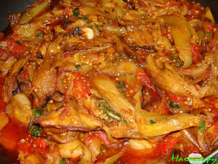 Имам-баялды (баклажаны, перец, помидоры)