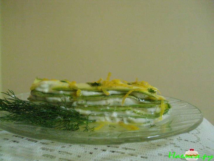 Освежающий Мильфей из кабачков