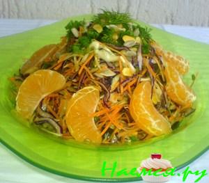 Салат капустный с мандарином Салат капустный с мандарином