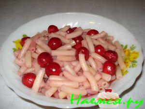 Макароны с вишней (Вареники ленивые)