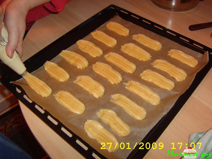 Торт 'Дамские пальчики' со сливочно-ванильным кремом