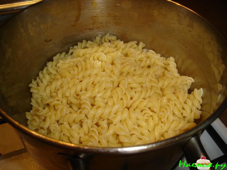 Макароны с грибами со сливками