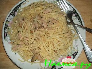 Спагетти по-итальянски с рыбой