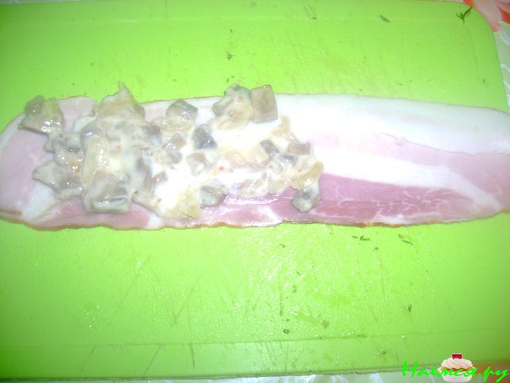 Рулетики с ветчиной