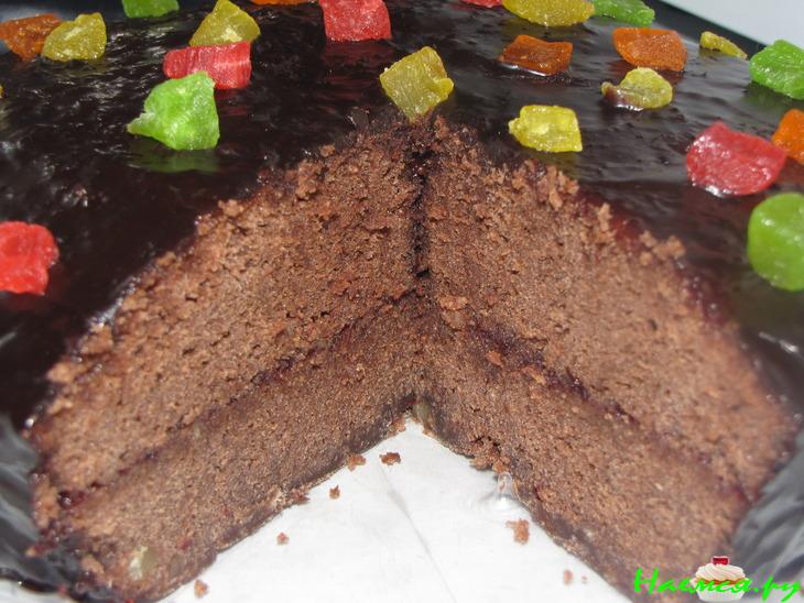 Шоколадный тортик с клюковкой, приготовленный в СВЧ Шоколадный тортик с клюковкой, приготовленный в СВЧ