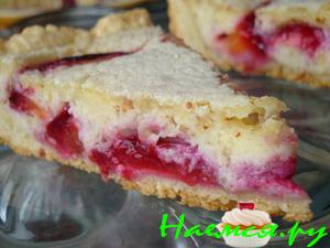 Заливной пирог со сливами Заливной пирог со сливами