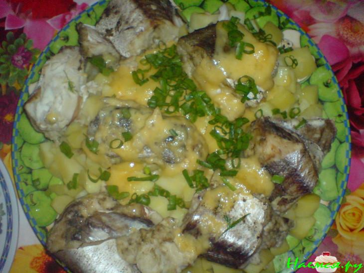 "Хек" в пароварочке с салатиком