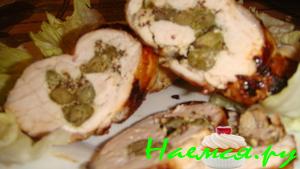 Куриные рулетики с каперсами и горчицей