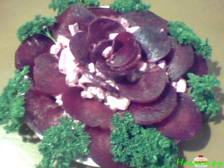 Салат "Чёрная роза"