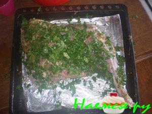 Запеченная баранья нога