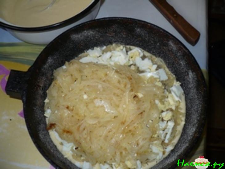 Пирог с капустой "Нежность" (заливной) Пирог с капустой "Нежность" (заливной)