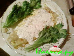 Рыбка с майонезным соусом