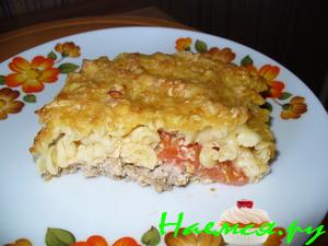 Запеканка с фаршем и макаронами
