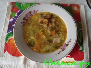 Супчик "Натурпродукт" с чесночными гренками