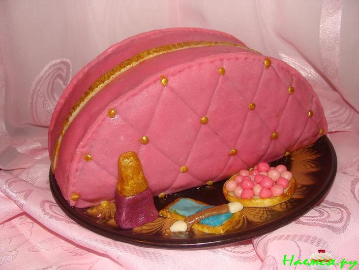 Торт "Косметичка для маленькой модницы"