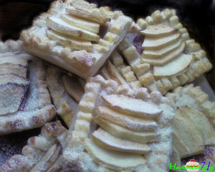 Слоёные яблочные пирожные