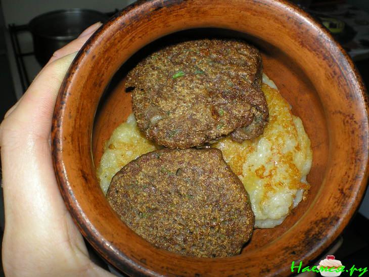 Деруны в горшочках