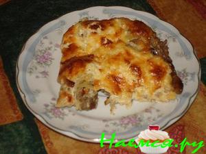 Мяско под яблочной шубой