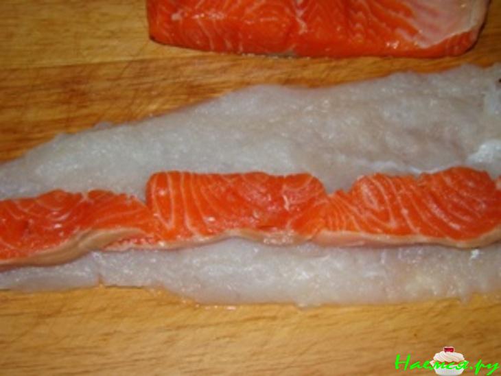 Заливная рыба (судак с лососем)