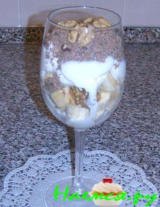 Бананово-ореховый десерт