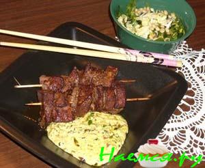 Печенка на шпажках