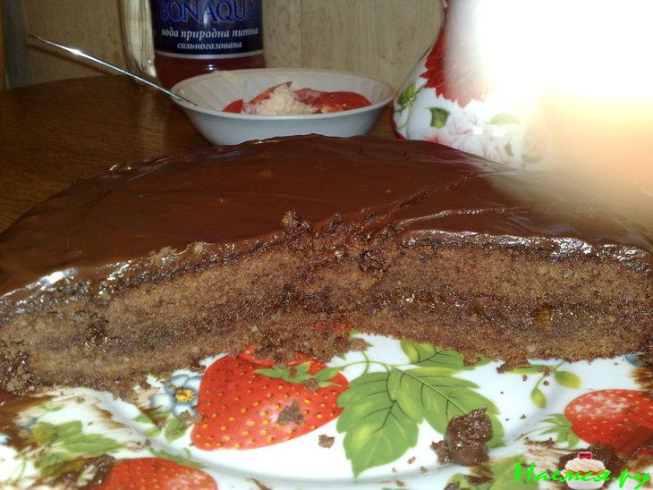 Торт "Захер" с абрикосовым вареньем