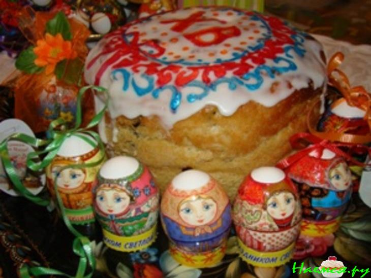 Кулич заварной шафрановый