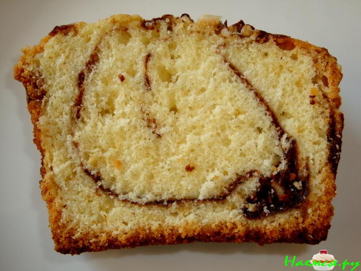 Вкусный кекс-пирог и шоколадная помадка